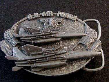 1982 U.S. Air Force A Great Way of Life Belt Buckle by Bergamont