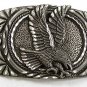 1993 Silver Tone American Eagle Belt Buckle Made In USA 12317
