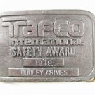 Tapco International Safety Award Duley Grimes Belt Buckle By HIT LINE USA