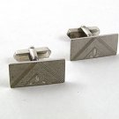 Vintage Sterling Silver Triangle Cufflinks By S In Shield 21617