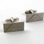 Vintage Sterling Silver Triangle Cufflinks By S In Shield 21617