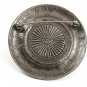 Vintage Silvertone & Carmel Slag Roman / Greek Brooch By BEN AMUN 42617
