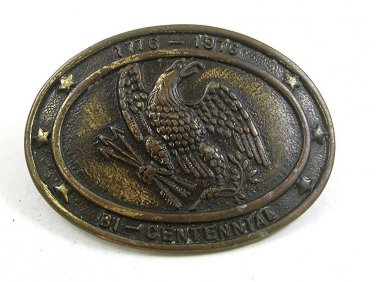 1776 - 1976 American Eagle Bi Centennial Belt Buckle 22417