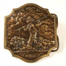 1976 Boy & Dog Going Fishing Coca Cola Belt Buckle By BERGAMOT 72216