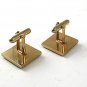 Mid Century Modern Gold Tone & Mother of Pearl Cufflinks By SWANK 1217
