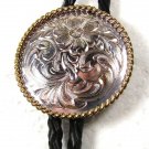 Silver Tone & Gold Tone Bolo Leather Cord Unbranded 121515