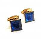 1940's - 60's Goldtone & Blue Cufflinks 81217