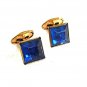 1940's - 60's Goldtone & Blue Cufflinks 81217