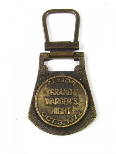 1972 Senior Grand Wardens Night Pgh PA No. 705 F.& A.M. Key Chain 8416