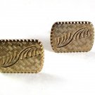 Vintage Goldtone Cufflnks Signed with An S in Circle 92017