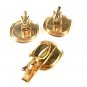 1930's - 50's Greek Warrior Pericles Silvertone Cufflinks Tie Clasp Unbranded