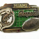 Miami Dolphins Solid Brass Belt Buckle Officially Licensed product USA 102115