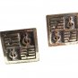 Vintage Musical Notes Plafina Sterling Silver Cufflinks Unbranded 12615