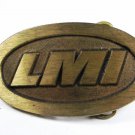 1960's - 70's LMI Solid Brass Belt Buckle by DYNA Provo Utah BUCKLE 102015