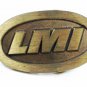 1960's - 70's LMI Solid Brass Belt Buckle by DYNA Provo Utah BUCKLE 102015