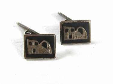 Sterling Silver Hacienda Palm Trees Cufflinks Unbranded 41516