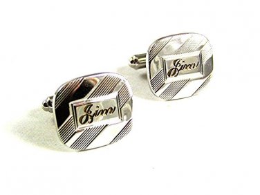Vintage Silvertone Monogrammed JIM Cufflnks By SPEIDEL USA 92017