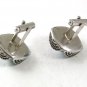 1970's Silvertone & Light Blue Cufflinks 51717