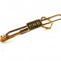 Art Deco 1930's - 40's Goldtone Initials RHB Tie Clasp by KREMENTZ USA 81215