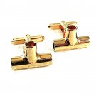Vintage Goldtone Cufflinks By HICKOK USA 8217