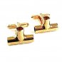 Vintage Goldtone Cufflinks By HICKOK USA 8217