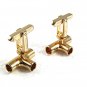 Vintage Goldtone Cufflinks By HICKOK USA 8217