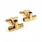 Vintage Goldtone Cufflinks By HICKOK USA 8217