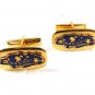 Goldtone & Blue NASSAU IS. New Providence Cufflinks Unbranded 31116
