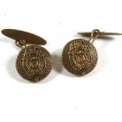 Vintage Copper Colored Junior Sheriff Badges Cufflinks Buttons Unbranded 52116