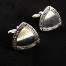 Vintage Sterling Silver Triangular Cufflnks By TOWNE 92517