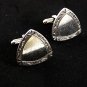 Vintage Sterling Silver Triangular Cufflnks By TOWNE 92517