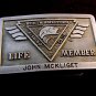 Vintage North American Fishing Club Life Member Belt Buckle John McKliget