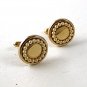 1970's Gold Tone & Faux Pearl Cufflnks By SWANK 91716a
