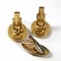 Vintage Gold Tone Initial B. Cufflinks & Tie Clasp Unbranded 72116