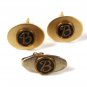 Vintage Gold Tone Initial B. Cufflinks & Tie Clasp Unbranded 72116