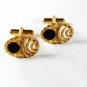 Goldtone & Black Dressy Cufflinks Unbranded 41216