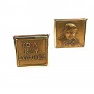 Vintage Gold Tone To A Key Executive Cufflinks Unbranded 7116