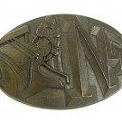 Vintage NF Heavy Equipment / Machinery Brass Buckle 41817
