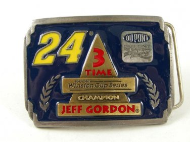 1998 3 Time Winston Cup Champion JEFF GORDON Belt Buckle 91316