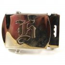 Military / Army Clamp Style Initial / Letter H Belt Buckle 9616