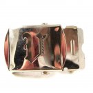 Military / Army Clamp Style Initial / Letter V Belt Buckle 9616