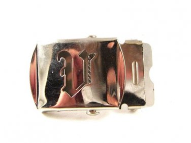 Military / Army Clamp Style Initial / Letter V Belt Buckle 9616