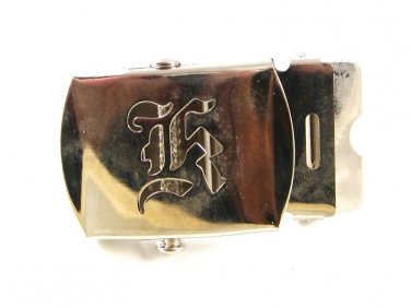 Military / Army Clamp Style Initial / Letter K Belt Buckle 9616