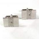 Sterling Silver Small Star Burst Cufflinks Unbranded 3616b