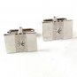 Sterling Silver Small Star Burst Cufflinks Unbranded 3616b