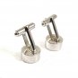 Vintage Small Silvertone Cufflinks 10917