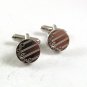 Vintage Small Silvertone Cufflinks 10917