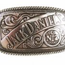 2005 Jack Daniels Silver Tone Belt Buckle by Jack Daniels 6716