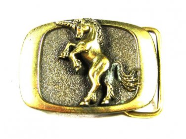 1983 Unicorn Brass Buckle by MM UNITED 103015