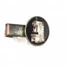 Vintage Silvertone AIDA 7/Z Stamping Equipment Tie Clasp Unbranded 31816